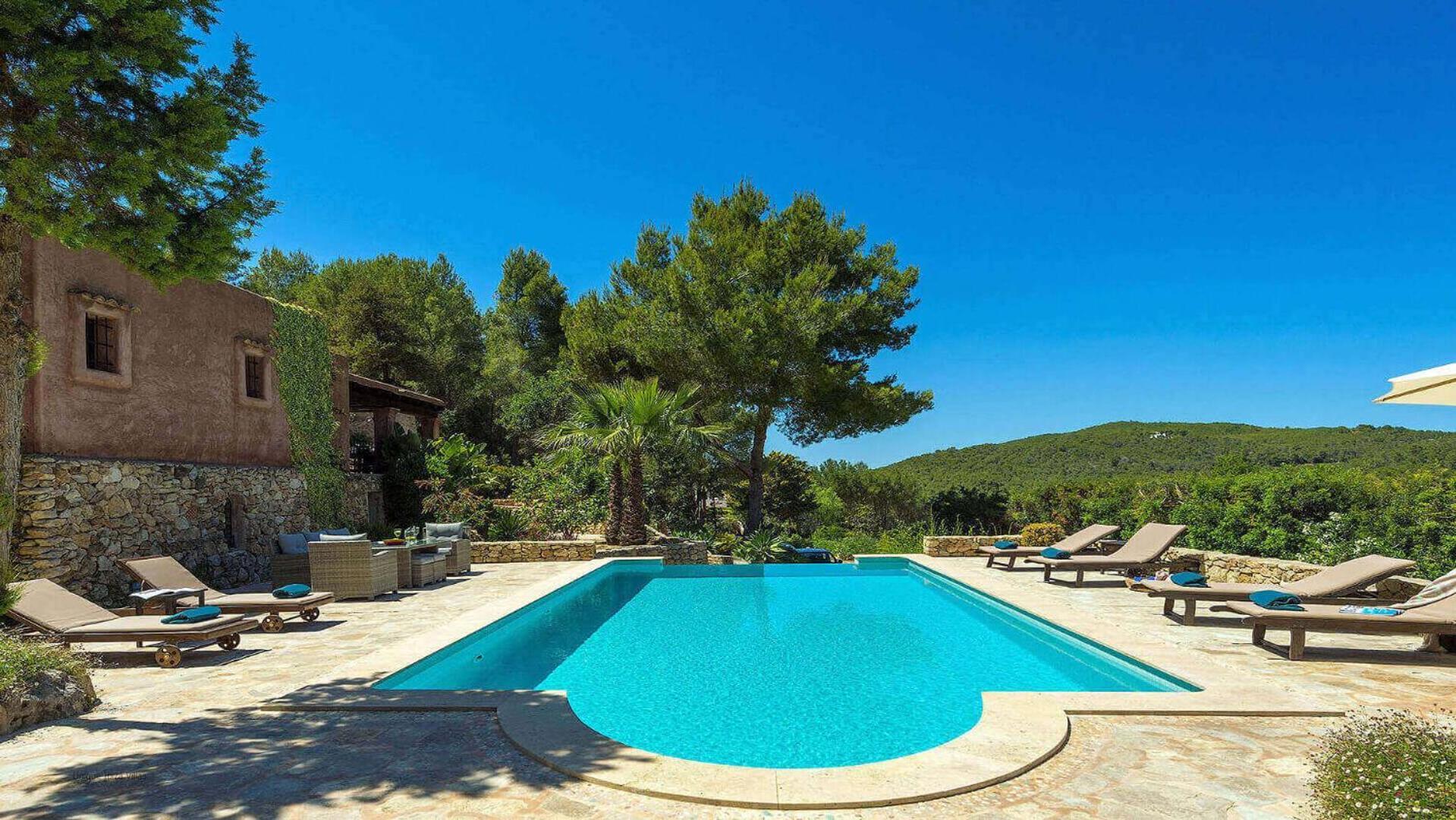 New! Villa Finca Niko Santa Eularia des Riu Eksteriør bilde